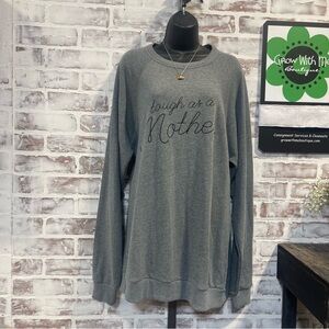 The bee & the fox Gray Women's Sweatshirt XL